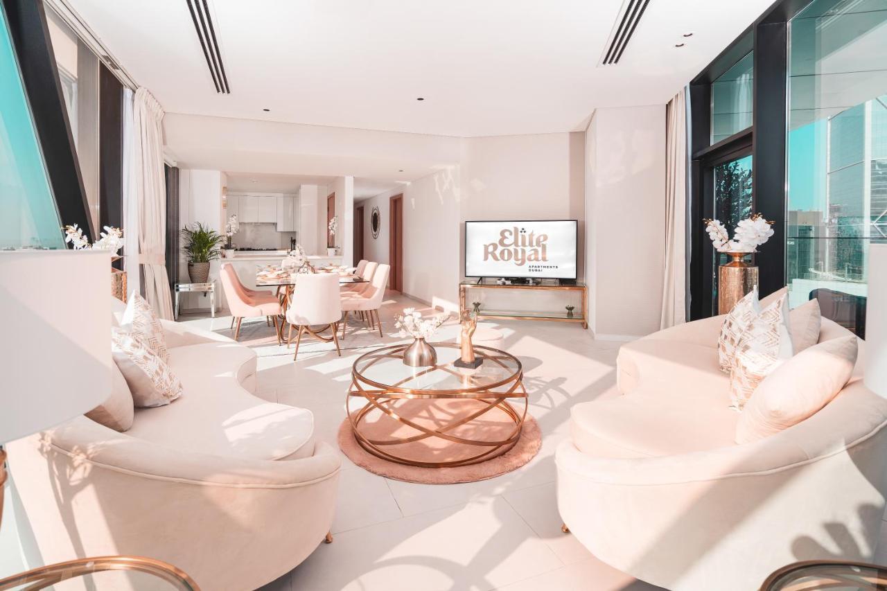 شقة Elite Royal - Panoramic Burj Khalifa, Fountain & Skyline View - Marquise